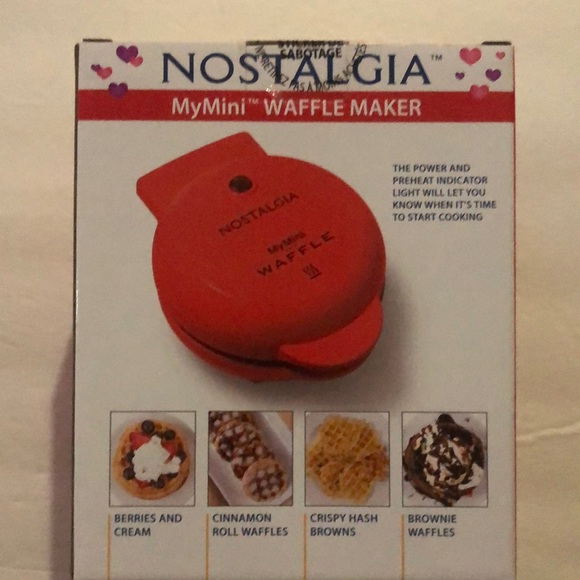 Nostalgia Kitchen Nostalgia Mymini Waffle Maker Poshmark